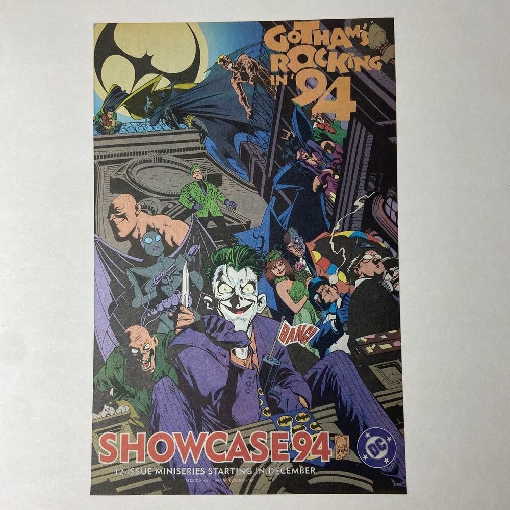 Joker Gothams Rocking In 94 Print Ad Poster DC Showcase 94 Wall Art